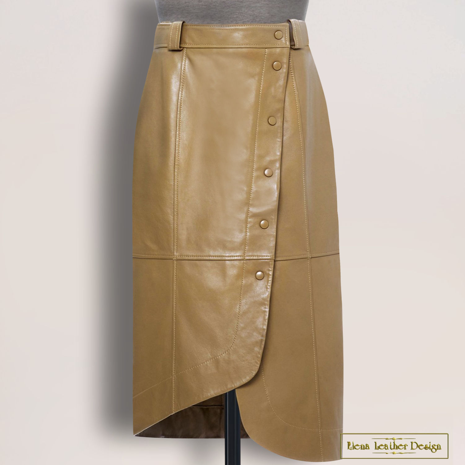 Straight 'Straw' skirt made of genuine leather/suede (any color), Skirts, Podolsk,  Фото №1