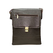 Сумки и аксессуары handmade. Livemaster - original item Men`s bag: Men`s Tablet bag Leather Brown Alex Mod. C66. Handmade.