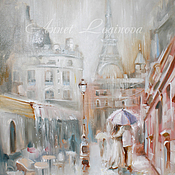 Картины и панно handmade. Livemaster - original item Paris in the rain. Handmade.