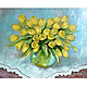 Oil painting 'Yellow tulips', Pictures, Belorechensk,  Фото №1