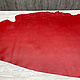 Luxury Tannery Red Fiesta (1,3-1,5 мм), цв. Красный, натуральная кожа. Кожа. Prima Pelle (Марина). Ярмарка Мастеров.  Фото №5
