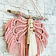 Order Panno macrame Rose wings. Textile Shop Natalya. Livemaster. . Panel macramé Фото №3