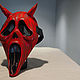 Заказать Маска Крика Ghost Face с рогами Дьявольская Killer Devil with Horns. Качественные авторские маски (Magazinnt). Ярмарка Мастеров. . Маски персонажей Фото №3