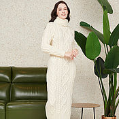 Одежда handmade. Livemaster - original item Milk knitted dress. Handmade.