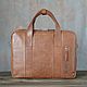 Men's business bag with a compartment for a laptop and A4 ' Bruno'. Men\'s bag. DragonBags - Men's accessories. My Livemaster. Фото №9