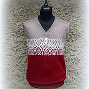 Мужская одежда handmade. Livemaster - original item Norwegian men`s vest. Handmade.