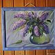 "Sweet lilac" oil painting. Pictures. Kind paintings by Irina Belozerova. My Livemaster. Фото №5