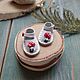 Sandals for doll ob11 color - whitewith fly agarics 18mm, Clothes for dolls, Novosibirsk,  Фото №1