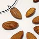 Wooden pendant "almond", Pendants, Pskov,  Фото №1