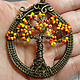 Copper pendant 'the Tree. Autumn', Pendants, St. Petersburg,  Фото №1