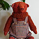 Мишка тедди Вилли. Мишки Тедди. Handsewing.toys (Ирина). Ярмарка Мастеров.  Фото №5