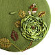 Beret for women with author's embroidery ROSE OLIVE, Berets, Nizhny Novgorod,  Фото №1