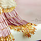 Margaret's Earrings. Pink gold white earrings. soutache. Earrings. LADY-LIZA jewelry shop. My Livemaster. Фото №5