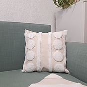 Для дома и интерьера handmade. Livemaster - original item Pillow Embroidered Decorative Circles. Handmade.