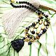 Order Necklace 'silk road' (agate, hematite, Buddha). Pani Kratova (panikratova). Livemaster. . Necklace Фото №3