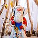 red, Father Frost, big Father Frost, Father Frost under a fir-tree, a gift for new year, Father Frost in the Russian style, the Russian style, a gift, a New Year`s gift, the Russian Father Frost,