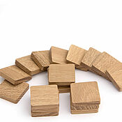 Материалы для творчества handmade. Livemaster - original item Square blanks made of oak wood (25 pcs.). Handmade.