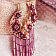 Embroidered earrings with fringe. bead earrings. Purple haze var 1. Earrings. LADY-LIZA jewelry shop. My Livemaster. Фото №6