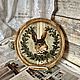Панно-доска для подачи “Vintage Rabbit”. Разделочные доски. Decor by Olga Radzievskaya. Ярмарка Мастеров.  Фото №4
