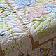 Bedspread 110 x 150 cm for a baby bed for a girl quilted. Bedspreads. irina-cross-stitch. My Livemaster. Фото №5