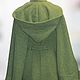 Jacket poncho overcoat fabric lining - light green. Coats. AVS -dressshop. My Livemaster. Фото №5
