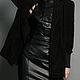 Suede jacket with wide shoulders of a loose fit, Suit Jackets, Pushkino,  Фото №1