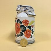 Сувениры и подарки handmade. Livemaster - original item Can of Flowers piggy Bank. Symbol of 2021. Handmade.