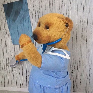 Куклы и игрушки ручной работы. Ярмарка Мастеров - ручная работа Мишки Тедди: Мишка тедди.Подарок врачу. Мишка Гиппократ.. Handmade.