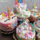 Doll food unicorn Cake for Dollhouse. Doll food. MiniDom (Irina). My Livemaster. Фото №5