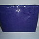 Cosmetic bag-clutch bag leather 'Snake', Beauticians, Taganrog,  Фото №1