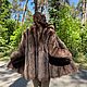 Шуба из меха енота с роскошным дизайном. Шубы. Stylish mink. Ярмарка Мастеров.  Фото №6
