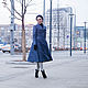 Женское пальто "Lady in blue". Пальто. Анна-Лиза (Мода вне времени ТМ). Ярмарка Мастеров.  Фото №4