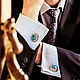 Cufflinks for men Oscar. Cufflinks with blue stone. Men's cufflinks. Cuff Links. LADY-LIZA jewelry shop. My Livemaster. Фото №4