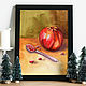 Watercolor pomegranate and spoon, Pictures, Rostov-on-Don,  Фото №1