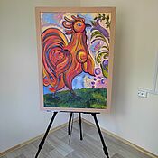 Картины и панно handmade. Livemaster - original item Oil painting.Petya, Petya, petushek...60h96.. Handmade.
