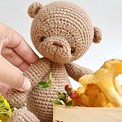 Куклы и игрушки handmade. Livemaster - original item Bear,though, and knitted but just like a real.. Handmade.