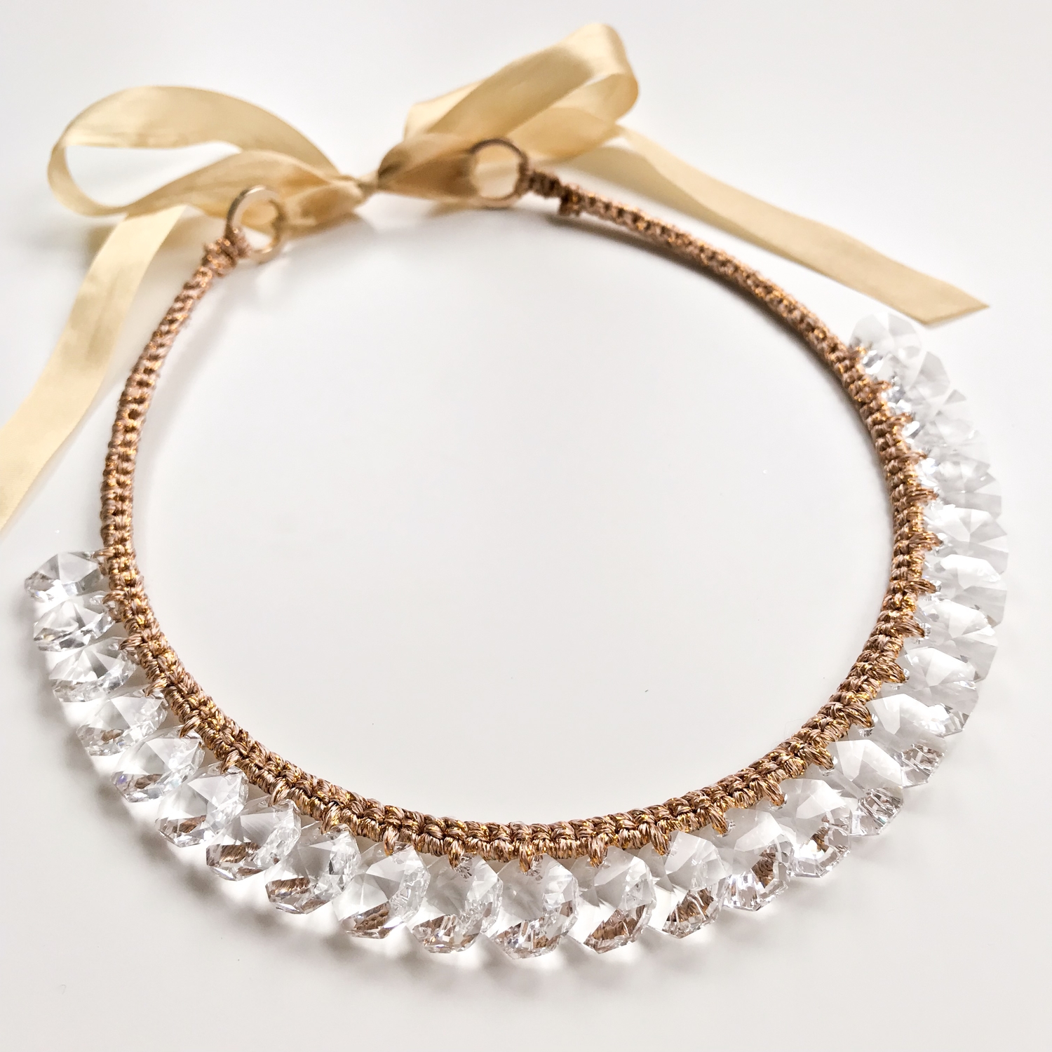Ожерелья с прозрачными кристаллами Swarovski