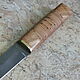 Order Knife 'Samurai' Tanto h12mf birch bark nut. Artesaos e Fortuna. Livemaster. . Knives Фото №3