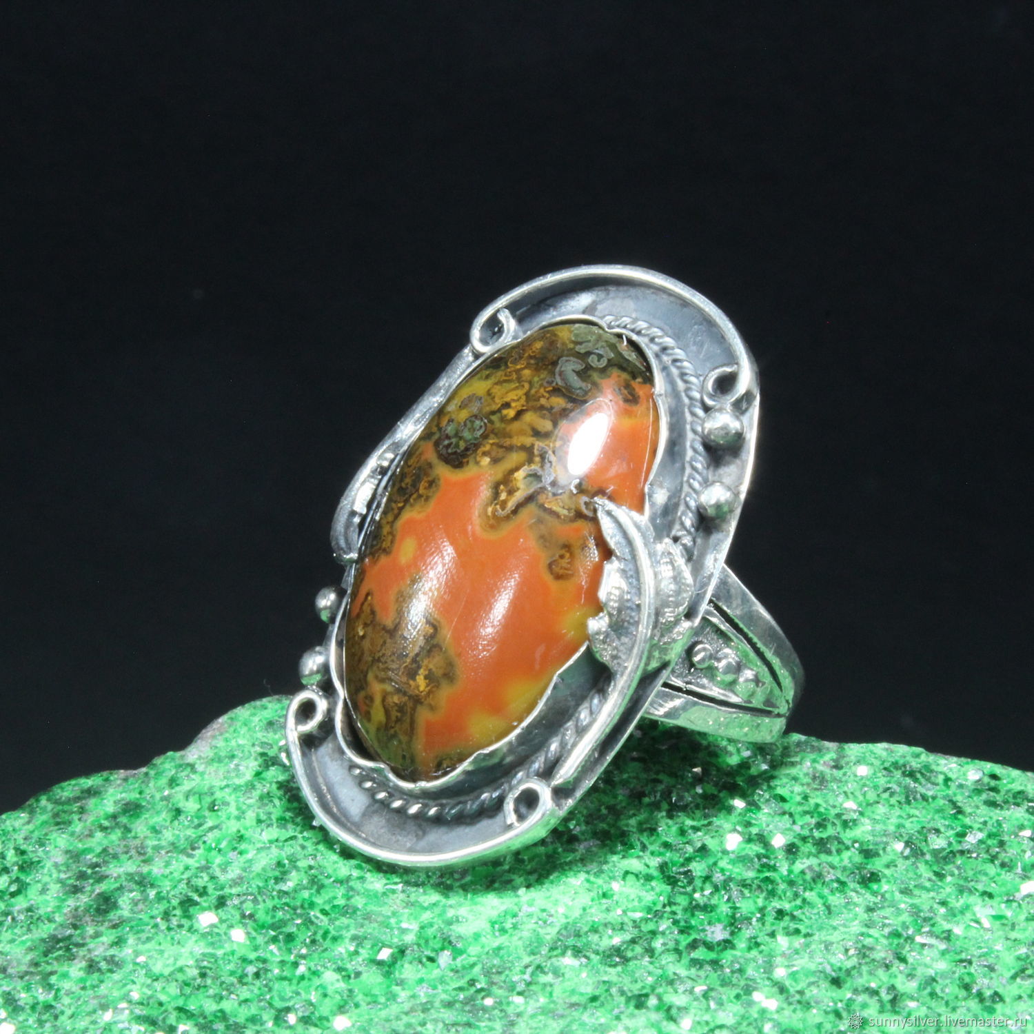Комплект украшений кольцо серьги яшма серебро 925 ALS0039 купить в  интернет-магазине Ярмарка Мастеров по цене 14173.1 ₽ – PWOTURU | Комплекты 
