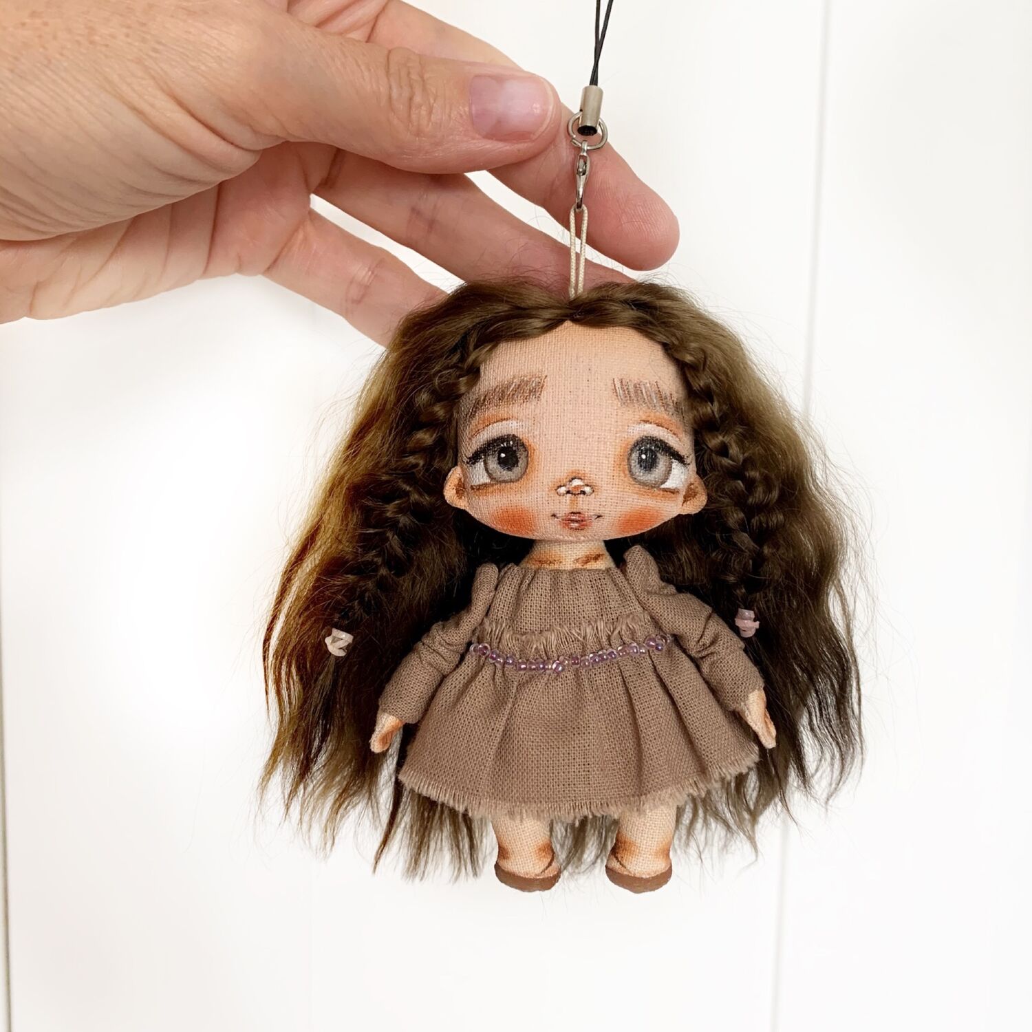 Кукла авторская текстильная Коллекционная игрушка для подарка Подвеска ...