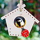 A bird feeder from a tree 'tower - Ladybird'. Bird feeders. Art bird feeder. Online shopping on My Livemaster.  Фото №2