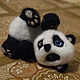 Игрушка валяная Весёлая панда, Войлочная игрушка, Саратов,  Фото №1