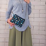 Сумки и аксессуары handmade. Livemaster - original item Handbag on a chain, small handbag, crossbody turquoise, 289. Handmade.