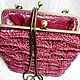 Order Burgundy purse with clasp ' Evening'. zara-2. Livemaster. . Clasp Bag Фото №3