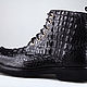 Ботинки мужские из натуральной кожи крокодила IMA7015B1. Ботинки. CrocShop товары из экзотической кожи. Ярмарка Мастеров.  Фото №6