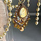 Solar pendant with yellow bright labradorite, drop pendants, beads, Pendant, Bryansk,  Фото №1