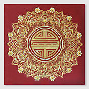 Картины и панно handmade. Livemaster - original item Interior painting talisman Mandala of health and longevity. Handmade.