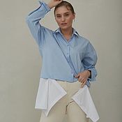 Женская рубашка качества Премиум из итальянской вискозы