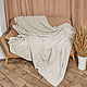 Beige bedspread on the sofa with diamonds, Blankets, Moscow,  Фото №1