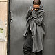 Кашемировое весеннее пальто Asymmetric Grey, Пальто, София,  Фото №1